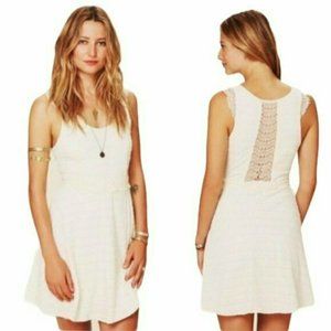 Free People Cream Lace Tea Dress Size M